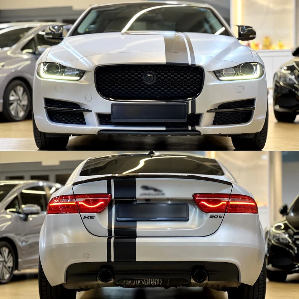 Kit de 8 rayas de vinilo calcomanías 8" Offset Rally Sport SV Project para Jaguar XE XF XFR Foto 3 de 4