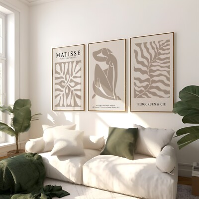Henri Matisse Ausstellung Poster Drucke neutral abstrakt Galerie Wandbilder 2459