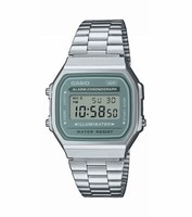 Casio Vintage Collection Digitaluhr Edelstahl Silberfarben A168WA-3AYES