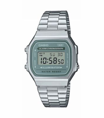 Casio Vintage Collection Digitaluhr Edelstahl silberfarben A168WA-3AYES