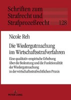 Die Wiedergutmachung Im Wirtschaftsstrafverfahren | Buch | 9783631769652