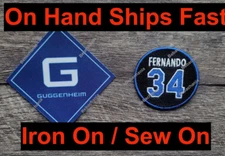 Fernando Valenzuela Patch #34  Plus Ad Guggenheim Jersey Patch LA Dodgers 2024