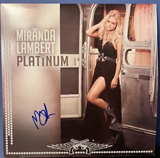 Miranda Lambert signed Platinum 12" album vinyl
