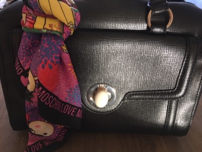 The Bowling Bag is bag!Tasche Moschino+Tuch Farbe Schwarz