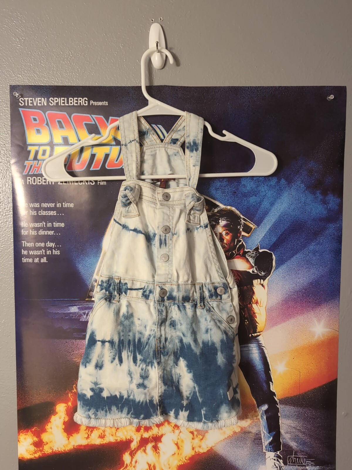 7 For All Mankind Denim Overalls Skirt Toddler Girls Size 3T
