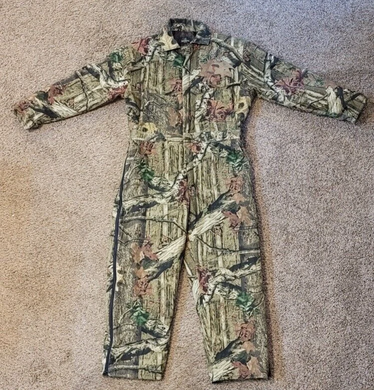 Red Head Coveralls Break-Up Camo Insulated Men’s Sz L Quilt Lined RedHead Hunt - Image 2 of 4