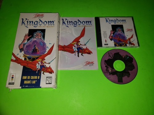 Kingdom The Far Reaches 3DO TESTATO BUONO COMPLETO CIB con SCATOLA LUNGA DON BLUTH