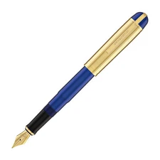 Wahl Eversharp Skyline Fountain Pen in Blue Gold Trim - Fine - NEW in Box