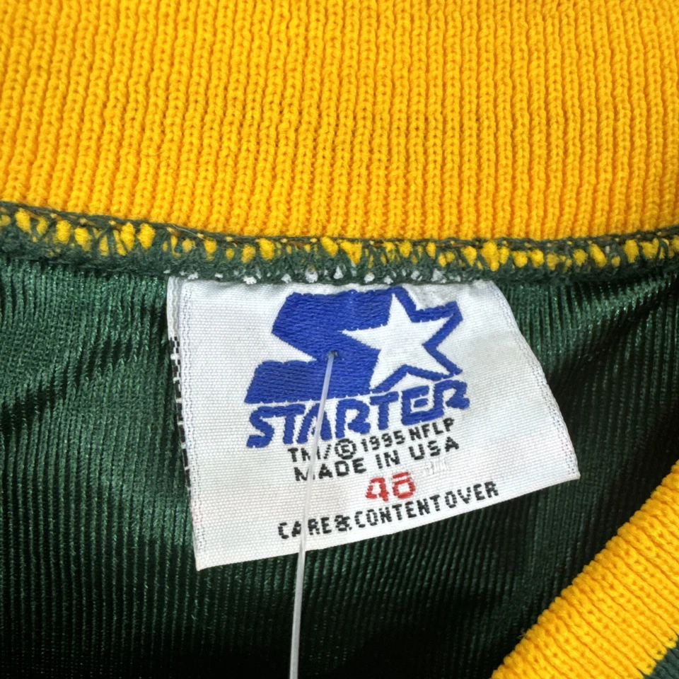 Camiseta deportiva de colección Green Bay Packers Reggie blanca #92 Starter 48 Pro Line emitida nueva Foto 2 de 4