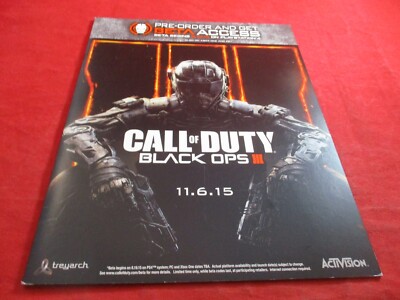 Call of Duty Black Ops III Promotional Pre-Release Magazine Activision