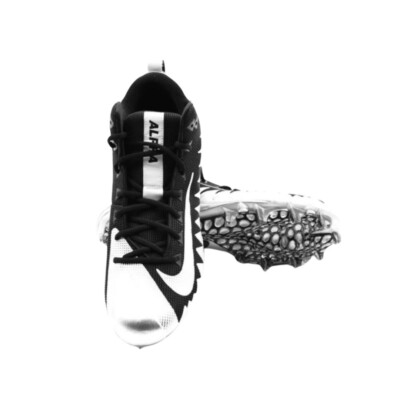 Nike Alpha Menace Men\'s Gray Black Football Cleats 871451-001 US Size 12 Nike Alpha Menace Pro Mid Football Cleats Mens Sz 10 Black  main image 3