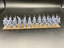28mm, 3D Printed, Napoleonic, French 1812 Old Guard Grenadiers (24),Black Powder