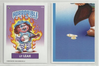 Horrorible Kids: Series 9 (Magic Marker) GPK ''Parody Sticker'' #315b LIT LEAH