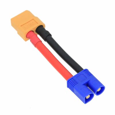 EC3 Male to XT60 Female cable 12AWG 5CM wire For RC Battery