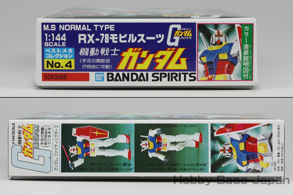 1/144 RX-78 GUNDAM & MSN-02 ZEONG (Old Kit 2 Sets) BANDAI