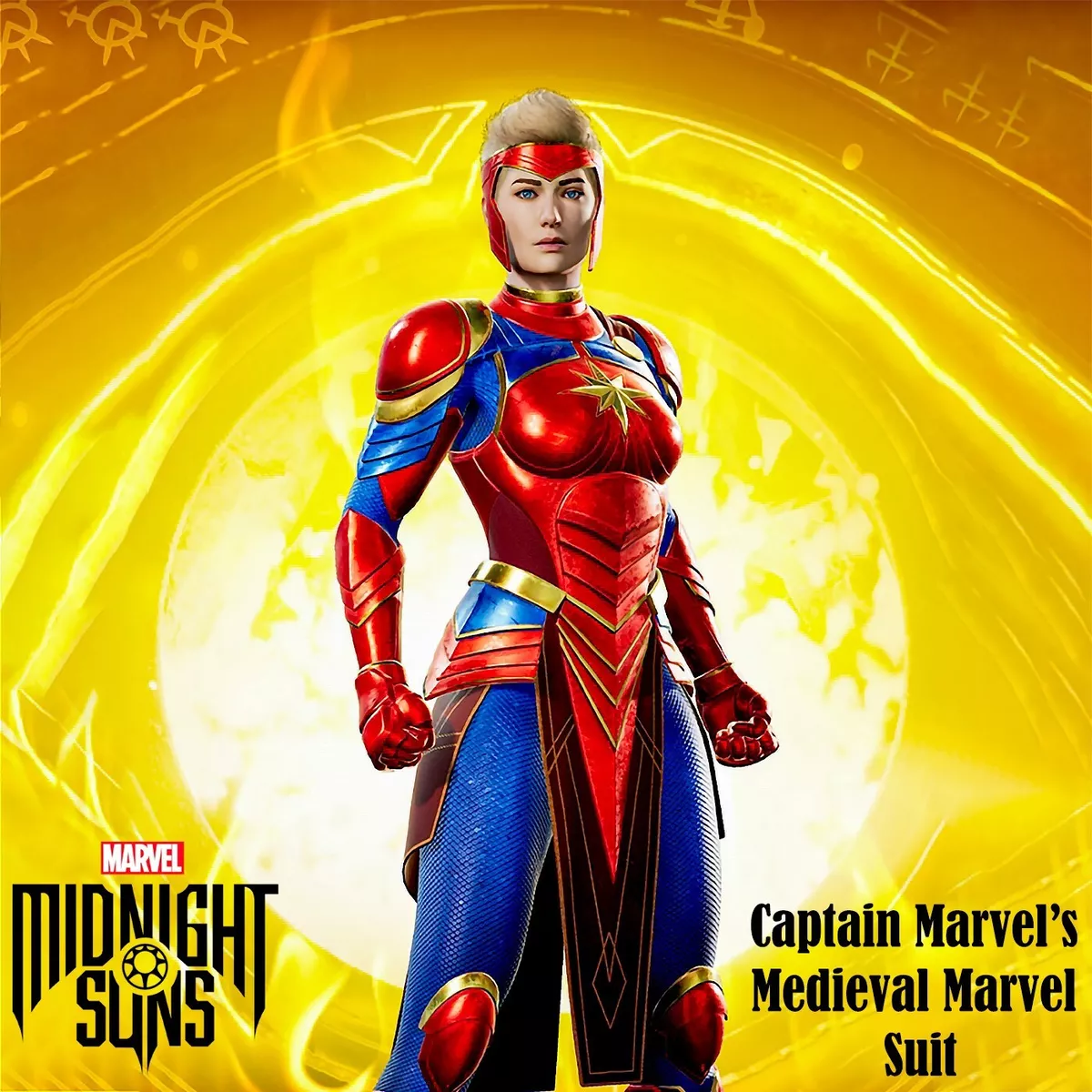 Midnight Suns: Captain Marvel´s Medieval Marvel Suit