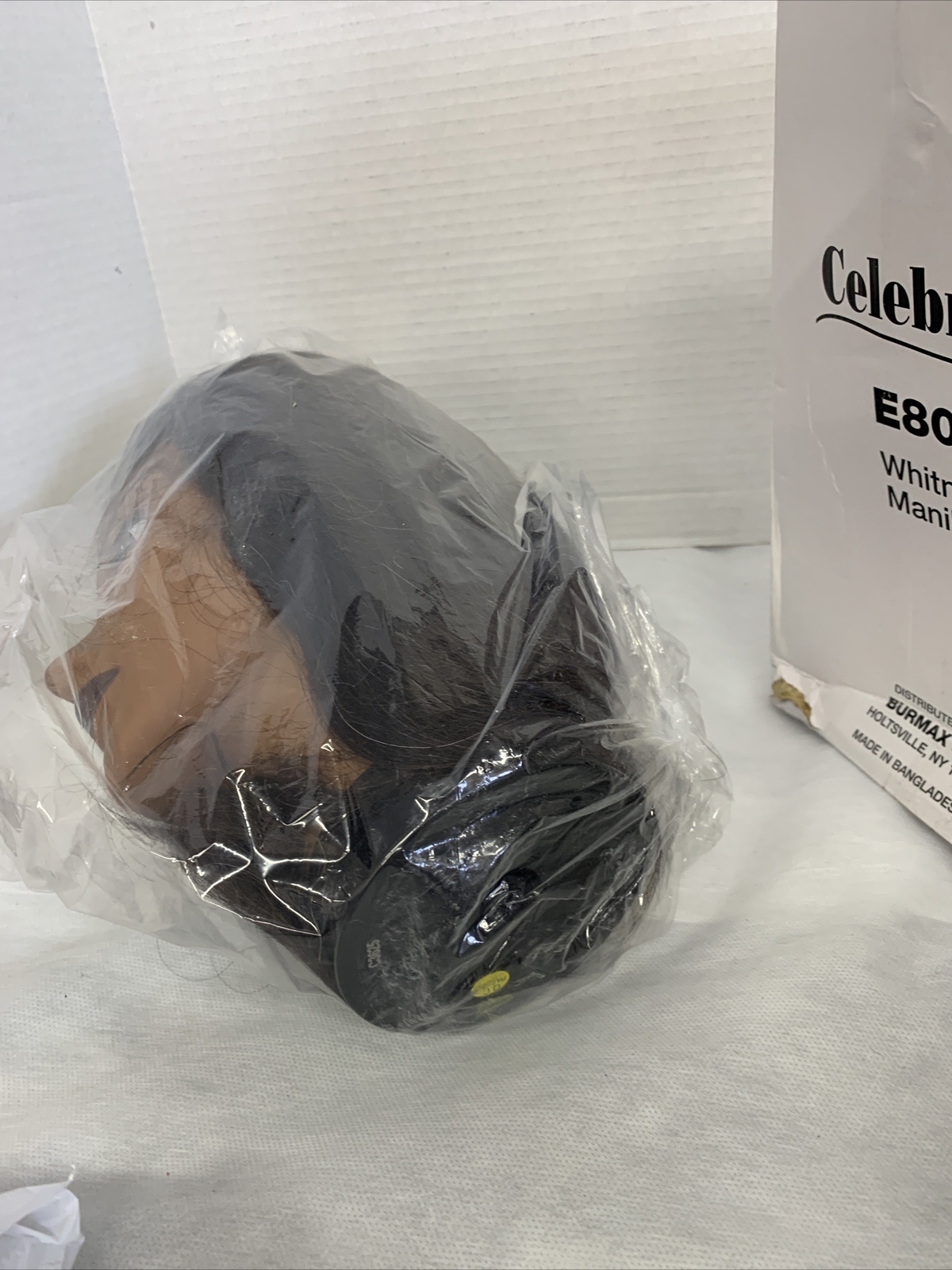 Celebrity Whitney Mannequin Up to 19" 100% Brown Human Hair Head Hair Stylist