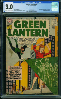 Green Lantern #7 CGC 2.5 DC 1961 1st Sinestro! Key Silver Age! P10 381 cm clean