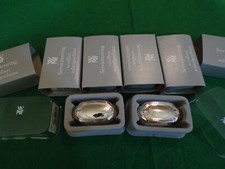 WMF Englische Rose große Serviettenringe für 6 Personen versilbert TOP wie neu