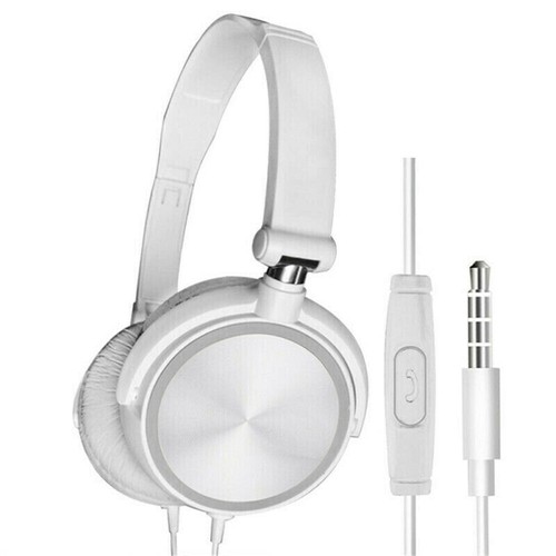 3.5mm Wired Headphones Over Ear Headsets Bass Stereo Earphone With Microphone - Picture 14 of 14