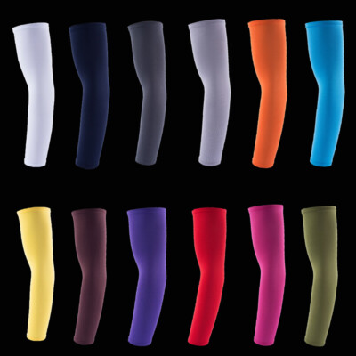 UV Protection Cooling Compression Arm Sleeves for Running Cycling Fishing Golf