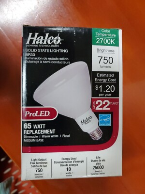 Sylvania/Halco Super Bright Pro Led 65 watt Dimmable Flood light NEW!
