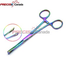 1 PC PENNINGTON FORCEPS 6-INCH UN-SLOTTED MULTI COLOR BODY PIERCING INSTRUMENTS