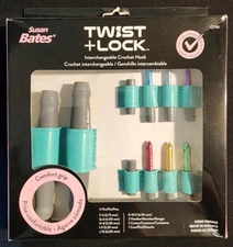 NEW  Susan Bates Twist + Lock Interchangeable Crochet Hook 12706 Free