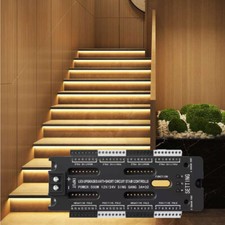 PIR Motion Sensor 32 Channels Led Stair Lights Controller Stairway Ladder Step