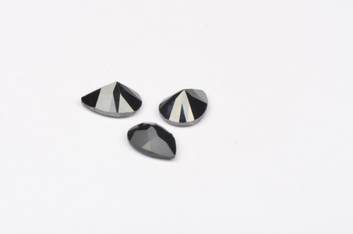 Natürlicher Schwarzer Onyx 5x7 mm Birne Facettiertschliff Lose Edelstein 5 Stück - Bild 2 von 2