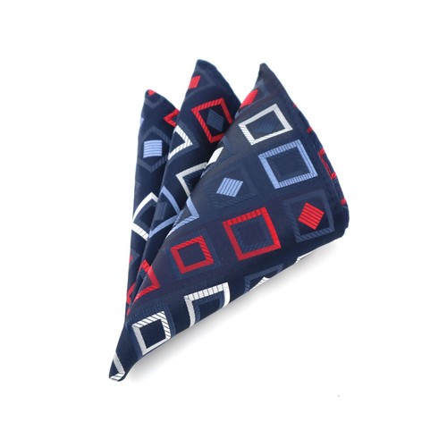 New Men's Handkerchief Pocket Square Striped Plaid Check Chest Tower - Picture 2 of 22
