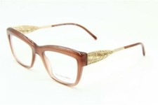   New Burberry B 2211-F 3173 Brown  Gold Ribbon Eyeglasses 53mm with Case