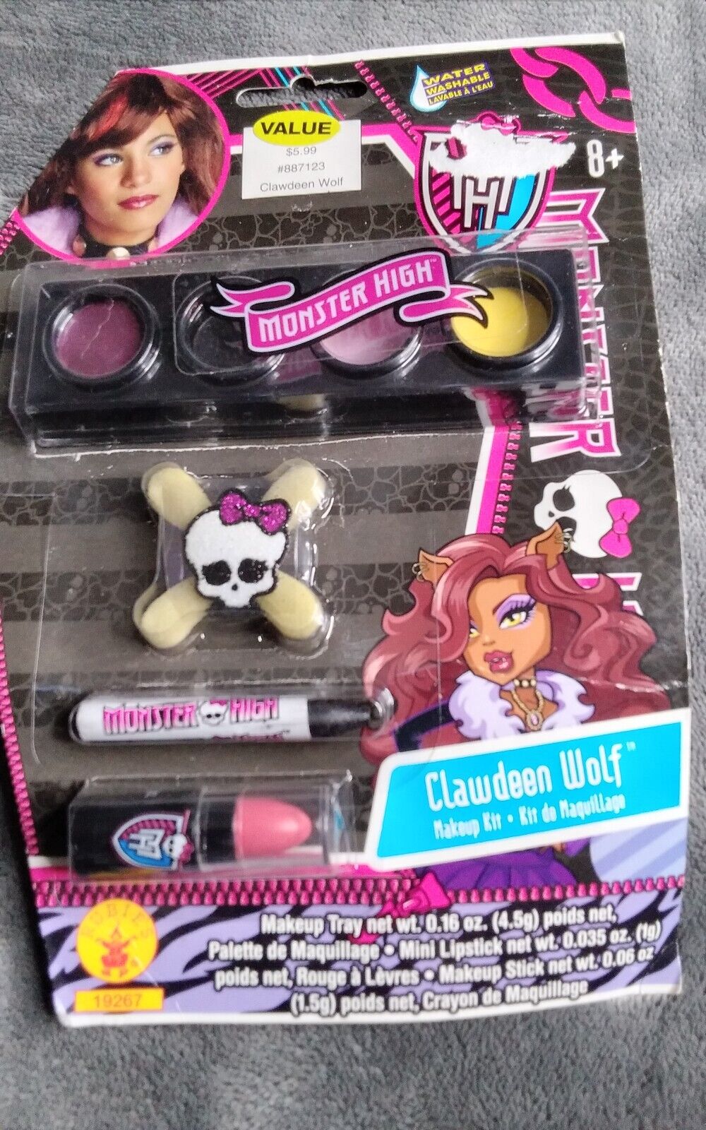 MONSTER HIGH CLAWDEEN WOLF Makeup Halloween Costume | eBay