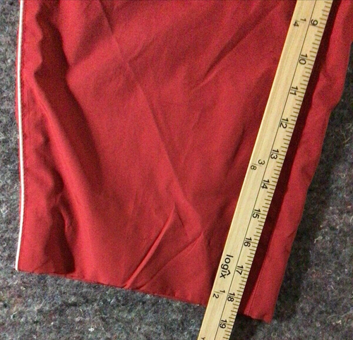 Land's End Boys Size 5 Elastic Drawstring Waist Red Windbreaker Pants - Picture 11 of 12