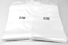 200 Zip Seal Lock Bags 9x12 Clear 2 Mil Reclosable Large 9" x 12" Bag Resealable