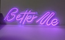 BETTER ME NEON SIGN WALL ART LARGE USB 17 Inches