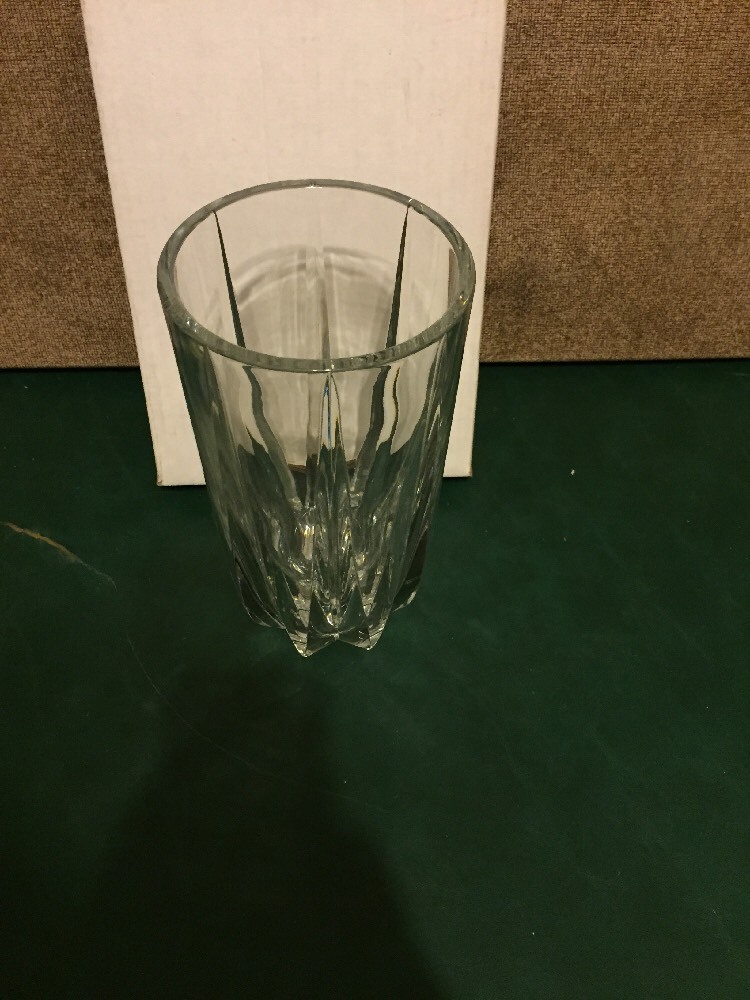 Large Crystal Vase eBay