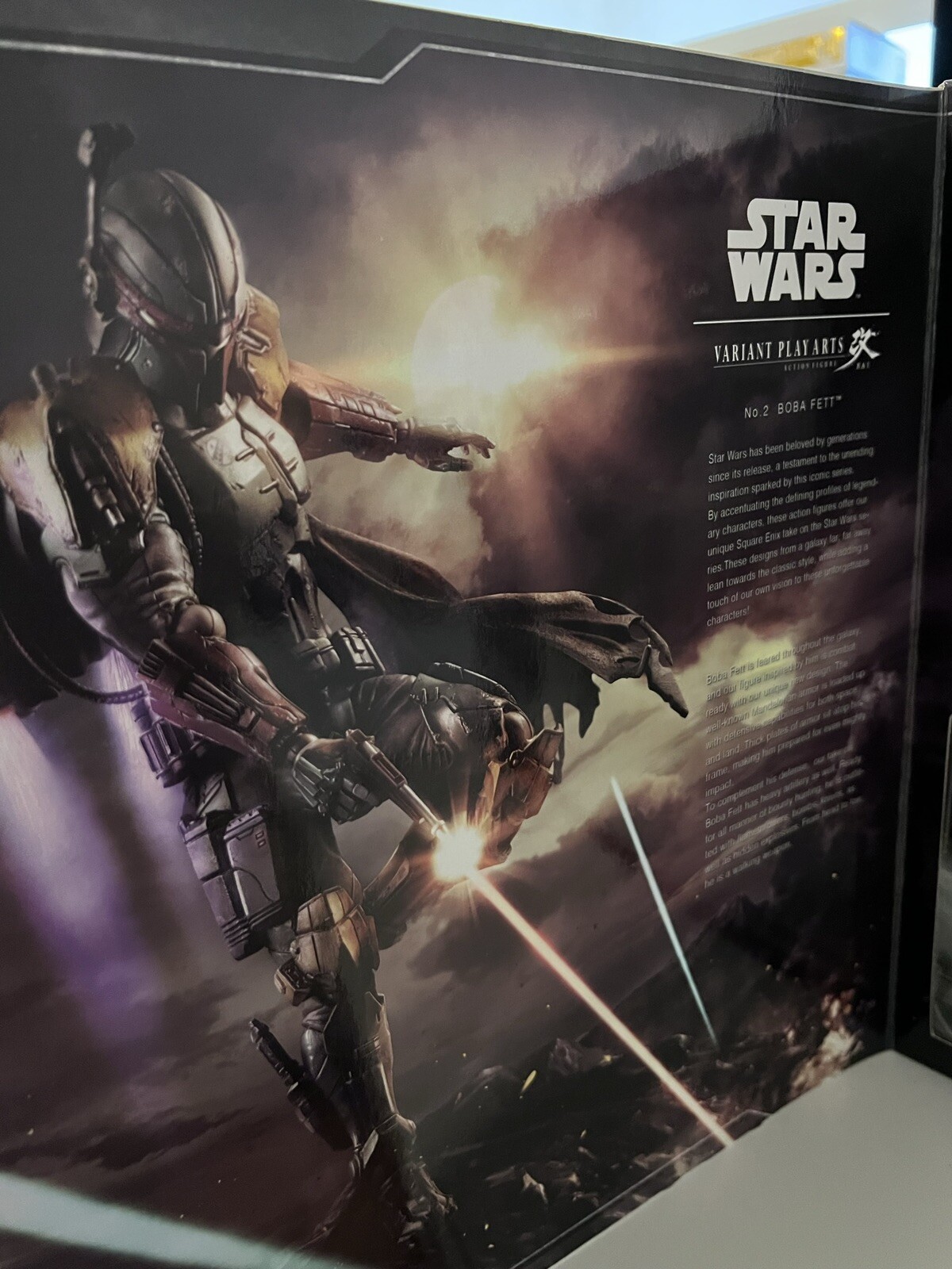 Star Wars BOBA FETT  Square Enix Play Arts KAI Authentic MISB