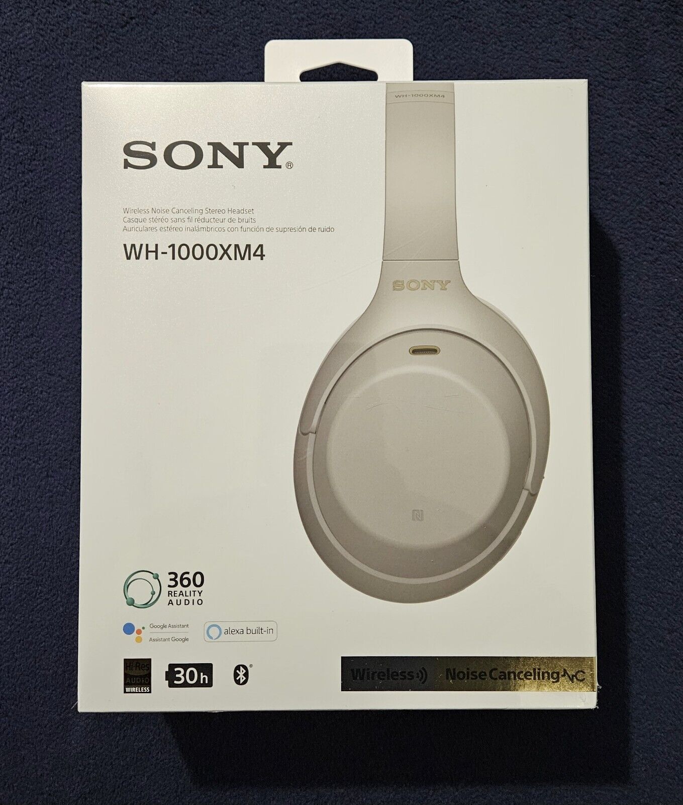 Sony WH-1000XM4 Wireless Premium Noise Canceling Overhead Headphones with  Mic for Phone-Call and Alexa Voice Control Silver