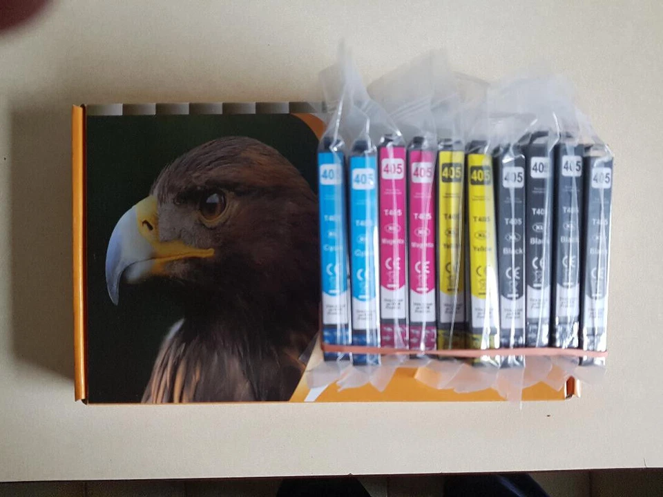 D&C 10 x 405XL Cartuchos para Epson WorkForce Pro WF3820 3825 3830 4820 4825 4830 7830