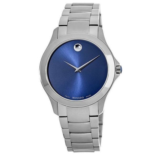 Movado Masino Blue Dial Stainless Steel 