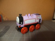 Thomas Friends ROSIE Wooden Railway Train 2003 Gullane Purple Tank Engine