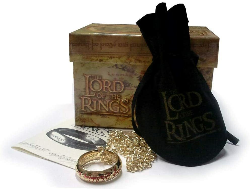 LORD OF THE RINGS UNICO ANELLO SCRITTE ROSSE 21mm Il Signore degli