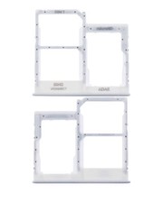 Replacement Dual Sim Card Tray Compatible For Samsung Galaxy A41 A415 - Silver