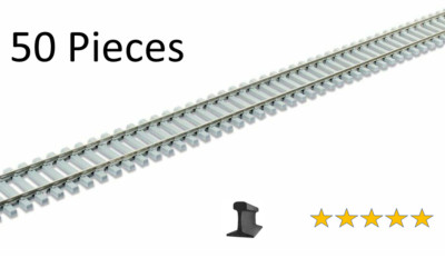 Atlas HO Scale ~ Code 83 ~ Flexible Flex Track Concrete Ties ~ 50 Pcs ~ 502-50