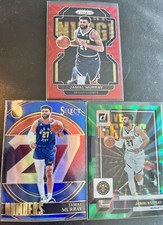Jamal Murray 2021-22 Panini Prizm Red Refractor & Select Numbers Blue Refractor