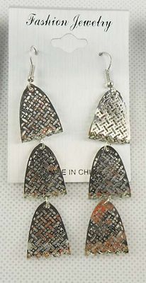 SU-2 Wholesale Lot 12 Pairs Fashion Dangle Silver Plated Earrings US - Foto 4