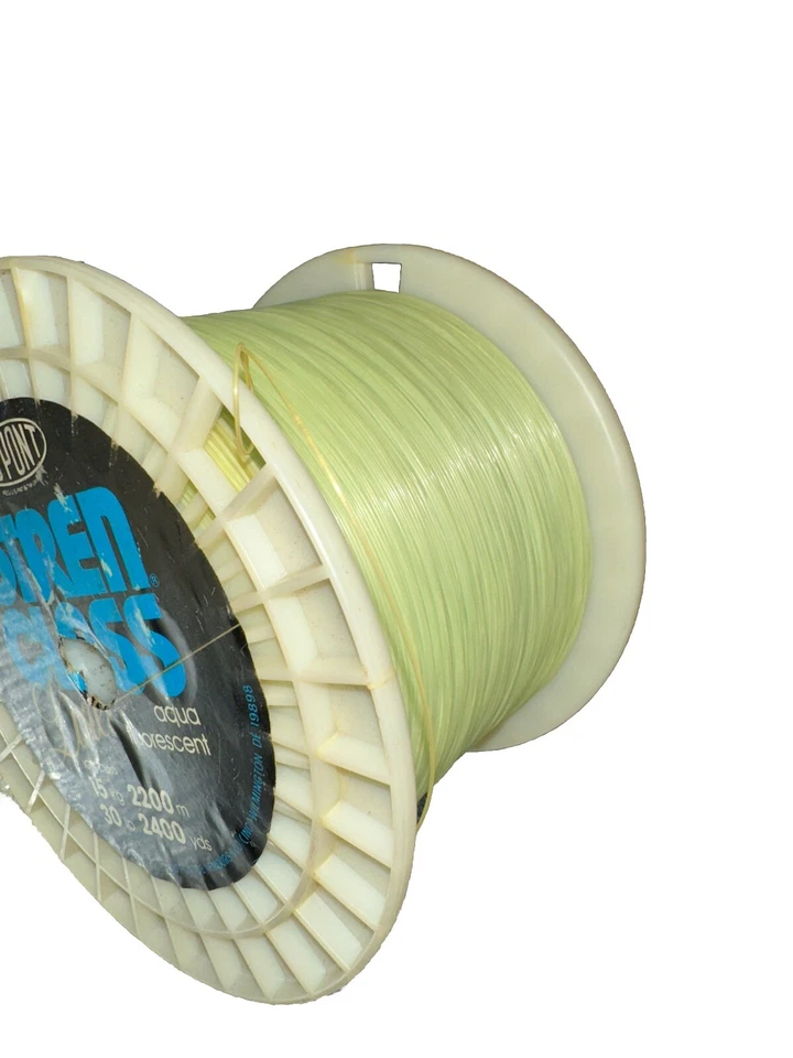 Stren Original Monofilament 2400 Yards 30 lb Test Aqua Florescent Vintage Igfa - Image 2 of 4