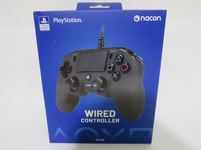Nacon Wired Controller for PlayStation 4 PS4 and PC Black NEW SEALED