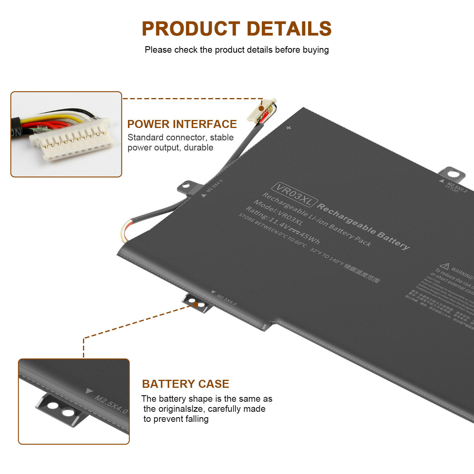 ASKC 45Wh VR03XL Batteria per HP Envy 13-d 13-d000 Series 13-D046TU 13-D049TU 13-D022TU 13-D025TU 13-D024TU 13-D051TU 13-D010NR 13-D040WM 13-D010CA 816497-1C1 VR03 HSTNN-IB7E TPN-C120